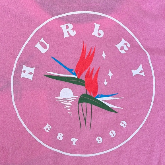 🔆HURLEY🔆 BIRDS OF THE NIGHT SHORT SLEEVE T- SHIRT - Picture 7 of 10